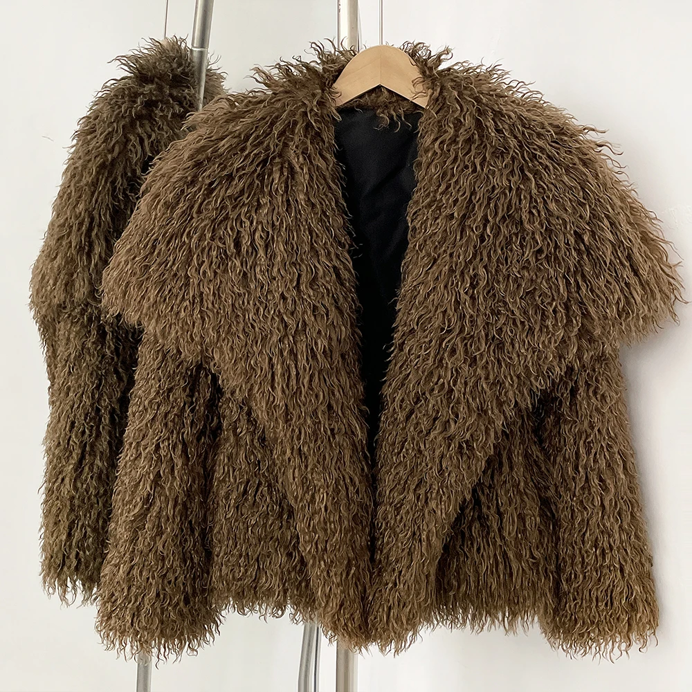 Winter Clothing Store - 毛皮コート 環境に優しいフェイクファーコート コート＆ジャケットの新作 高品質婦人服 ファッション 冬