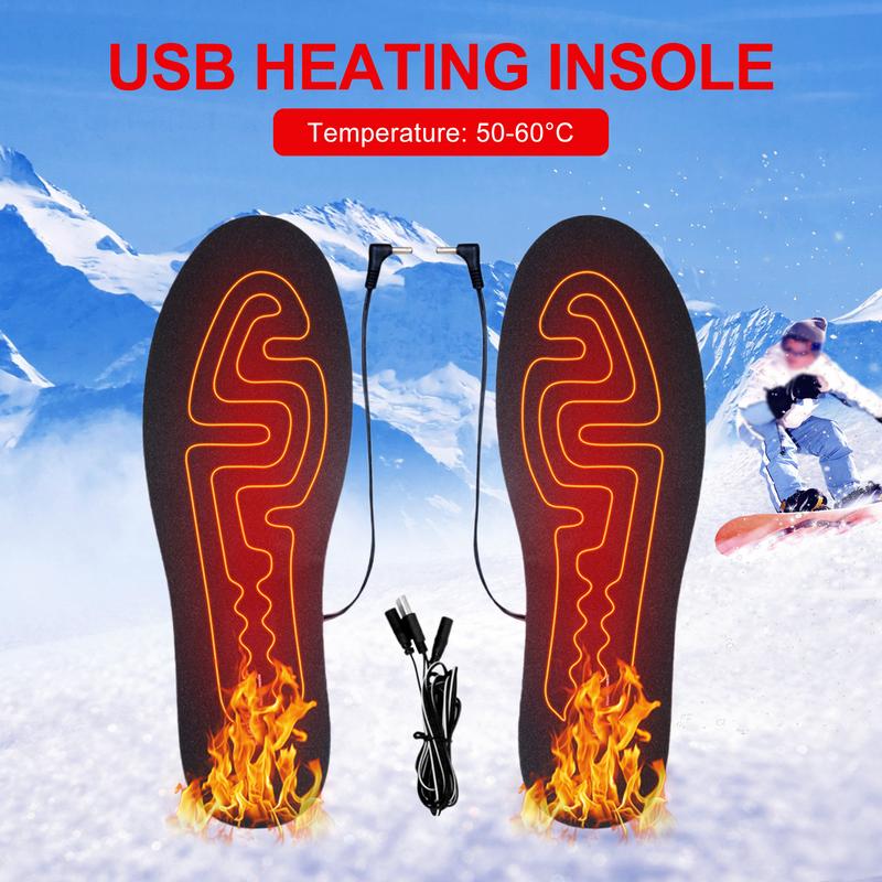 Heated Insole Rechargeable - ユニセックスシューズ用の電気加熱インソール,USB充電式,発熱,加熱靴パッド,サーマルパッド,暖かい,冬,2023