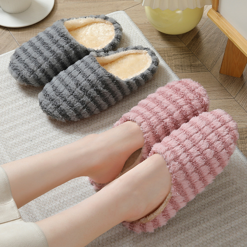 Winter Clothing Material - おしゃれな和風の春、秋、冬用カップル向け静音ソフトソールホームスリッパ、滑り止め・無音のコットン製スリッパ