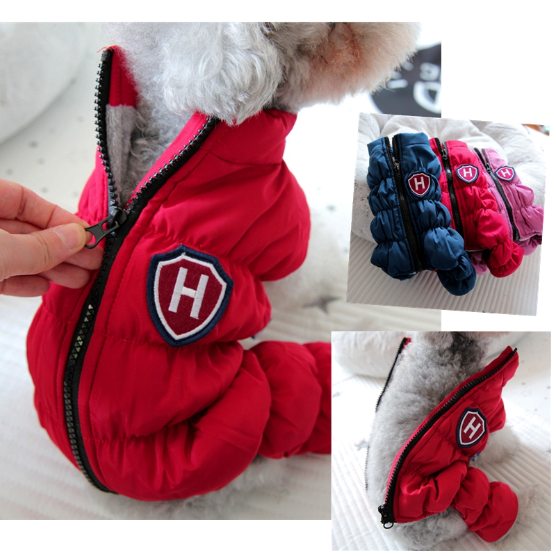 Winter Clothing For Babies - 防水ジッパー式スノーユニセックスパンツ,青,紫,ペットジャケット,xxl,子犬,チワワ,アイロクシャー服の供給