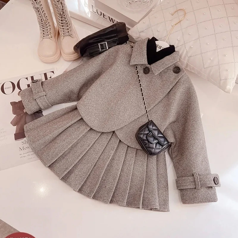 Winter Clothing Activities For Toddlers - 女の子服セット秋冬キッズアウター + ドレス 2 個子供プリンセス服スーツ女の赤ちゃん衣装セット幼児服