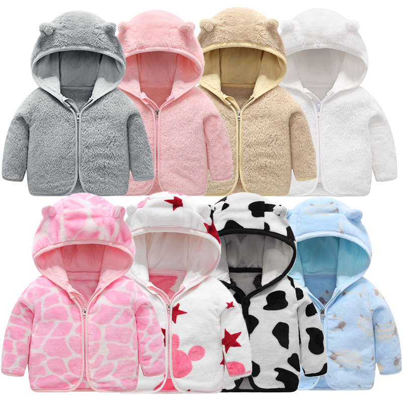 Winter Clothing Activities For Toddlers - 子供のフランネルフード付きジャケット,小さな女の子の服,幼児の服,暖かい服,男の子のコート,秋冬,1-5年