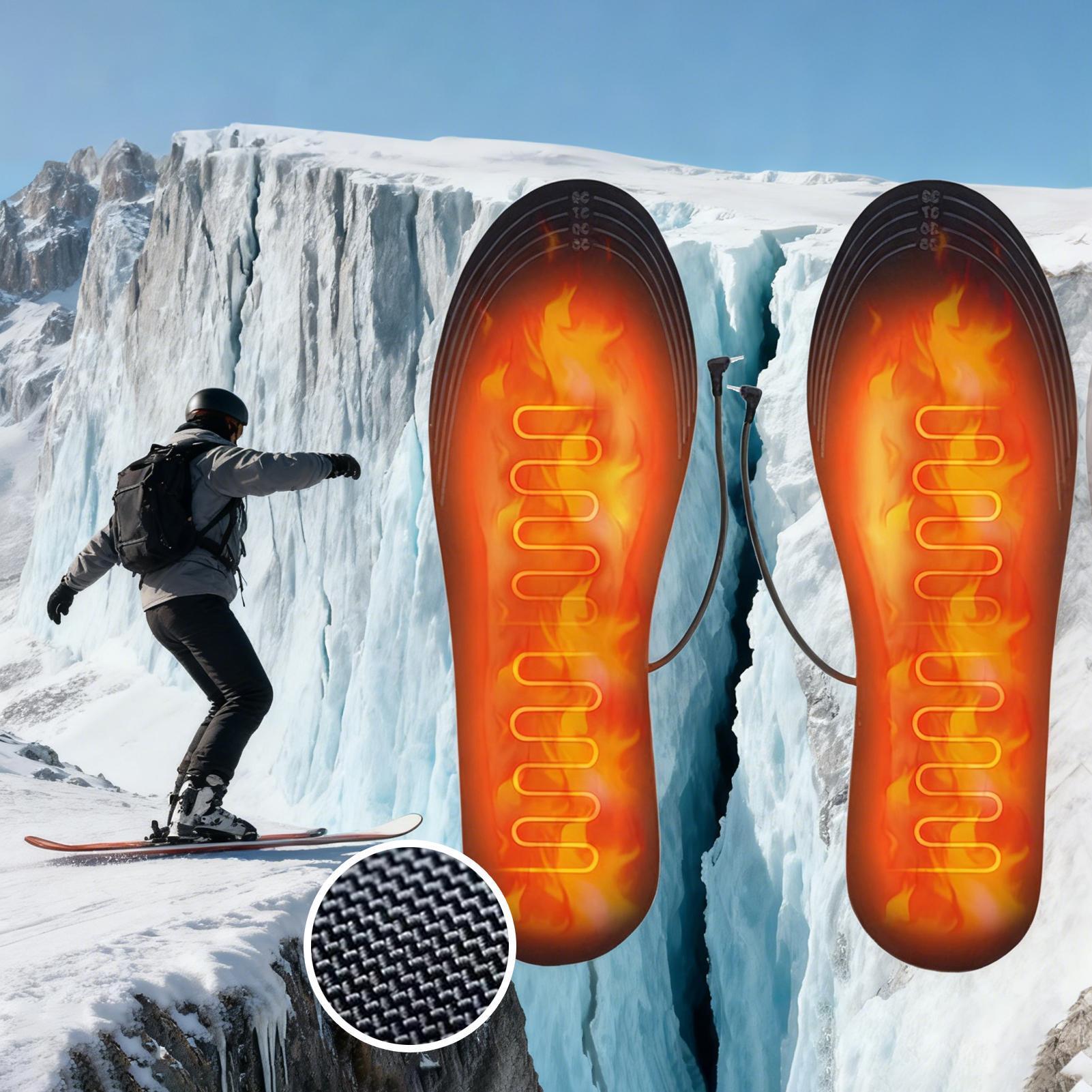 USB充電式加熱インソール、スキー、ハイキング、氷上釣り、屋 - Heated Insole Rechargeable のレビューと価格