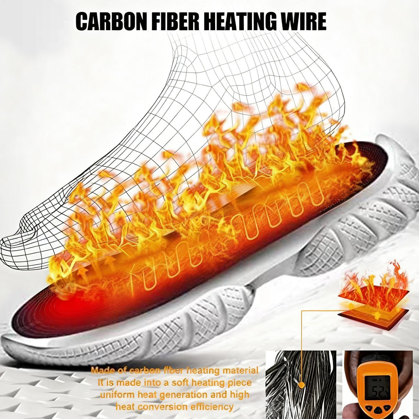 USB充電式加熱インソール、スキー、ハイキング、氷上釣り、屋 - Heated Insole Rechargeable のレビューと価格
