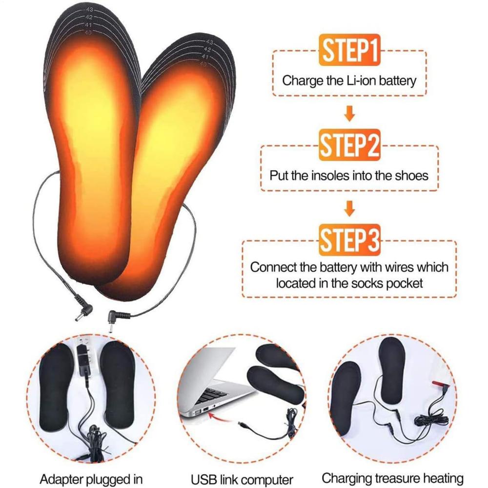 Tolex USB充電式加熱インソール DIYサイズ35-4 - Heated Insole Rechargeable のレビューと価格