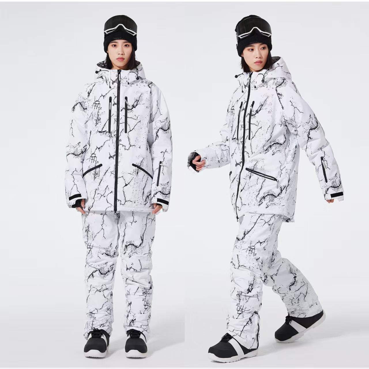 新しいファッション男性女性冬スキースーツ防水スノーボードジャ - Winter Clothing Uae のレビューと価格