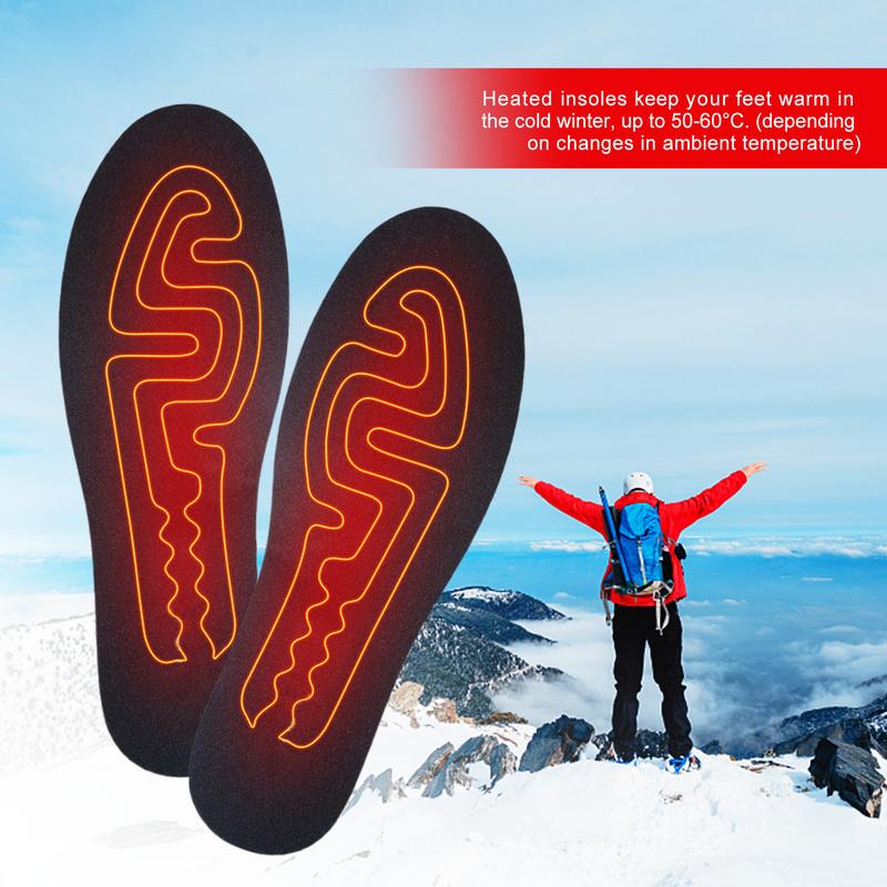 ユニセックスシューズ用の電気加熱インソール,USB充電式,発 - Heated Insole Rechargeable のレビューと価格