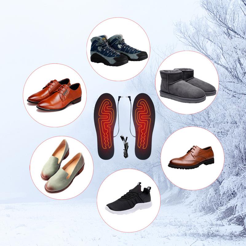 ユニセックスシューズ用の電気加熱インソール,USB充電式,発 - Heated Insole Rechargeable のレビューと価格