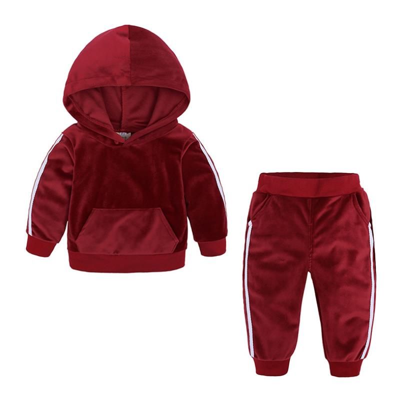 ベルベットフード付きベビー服セット,男の子と女の子のための子 - Winter Clothing Activities For Toddlers のレビューと価格