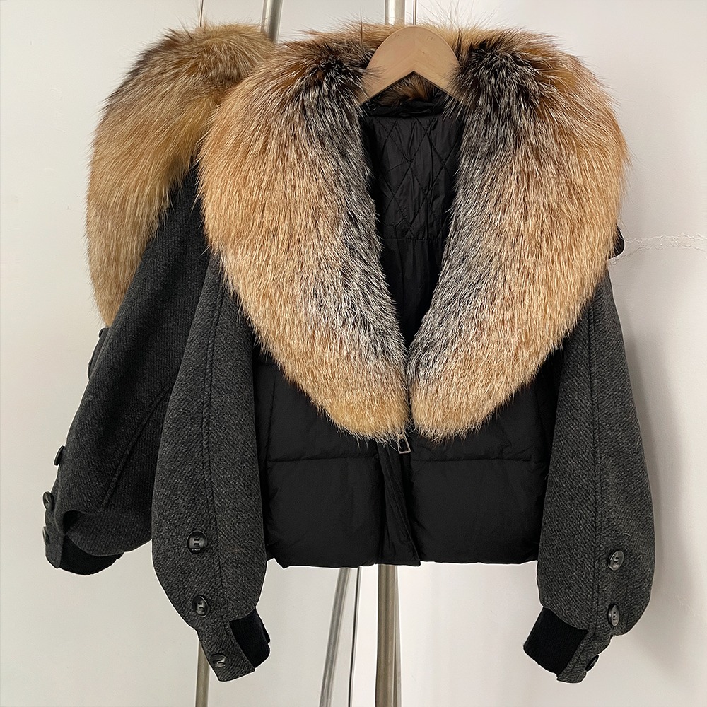 女性用ダウンジャケット ダックダウンパーカー 天然毛皮付き  - Winter Clothing Store のレビューと価格