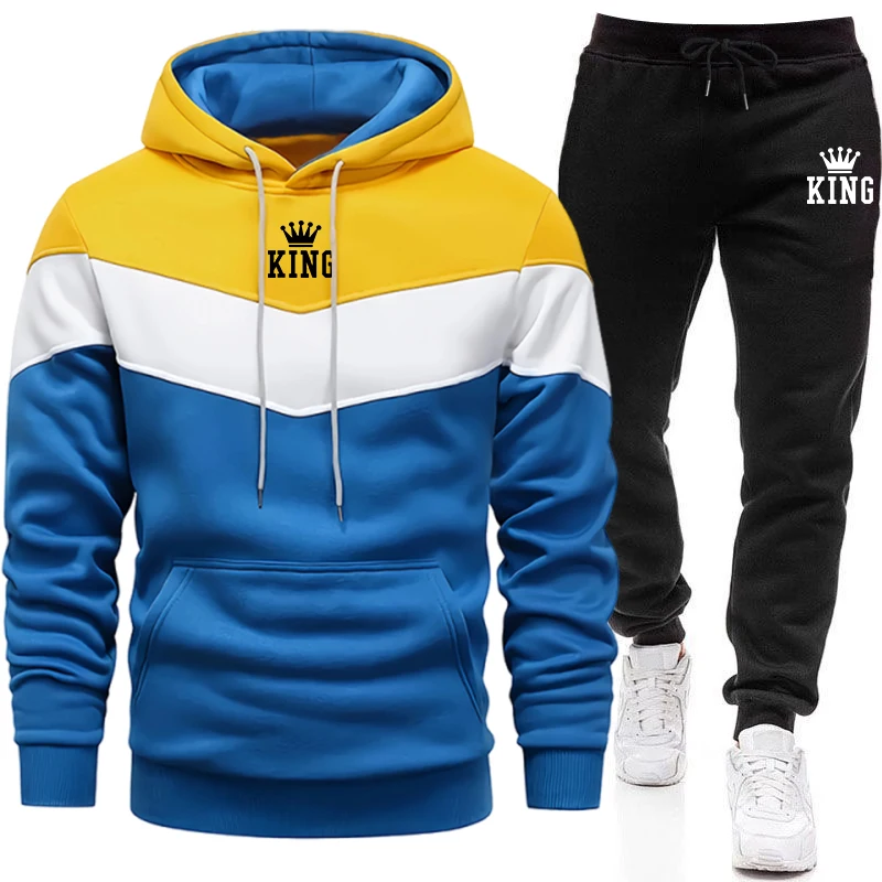 キングプリントのメンズ・トラックスーツ。高品質なカジュアルス - Warm Winter Clothing のレビューと価格
