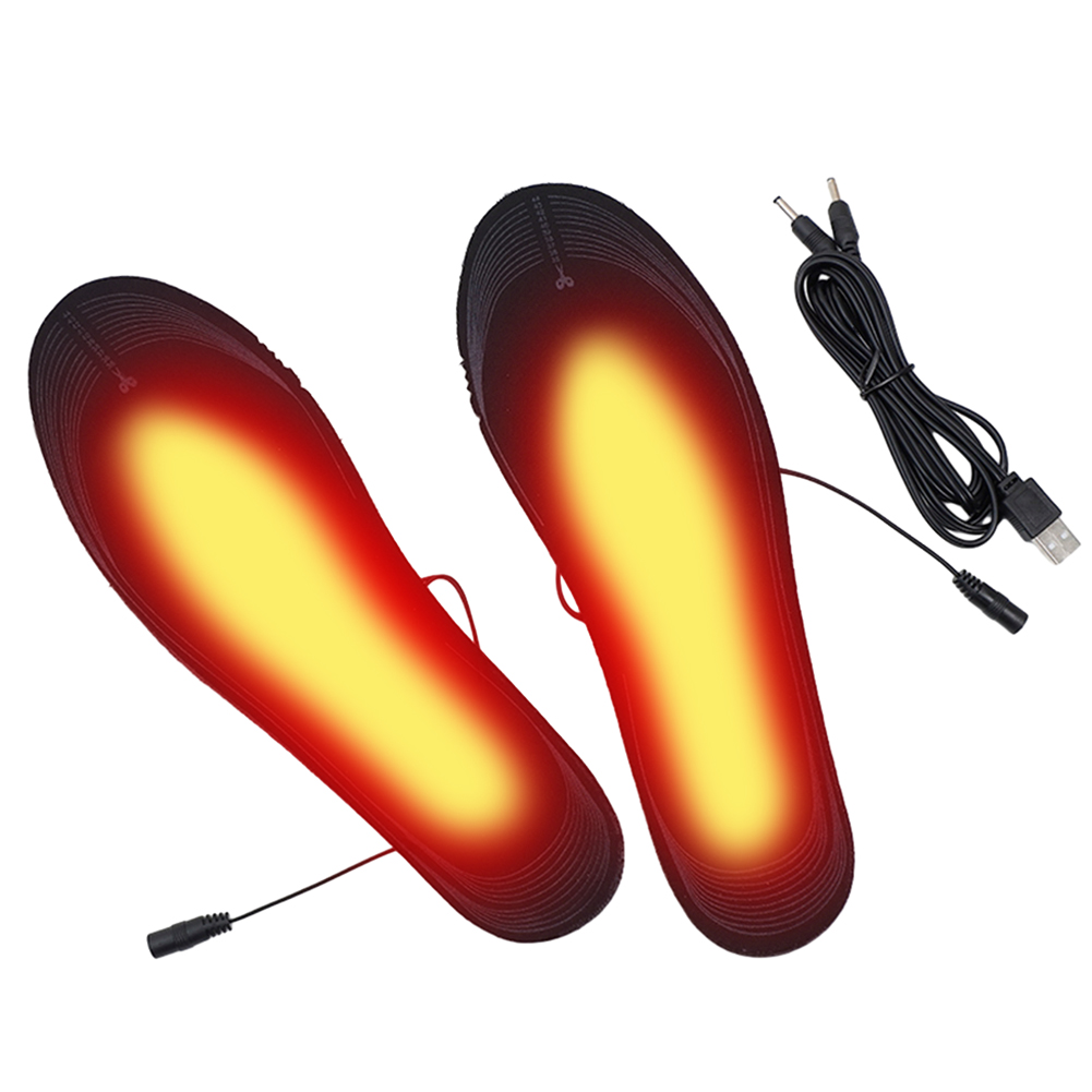 ユニセックス電気フットウォーマー,充電式,温度調節可能,冬, - Heated Insole Rechargeable のレビューと価格