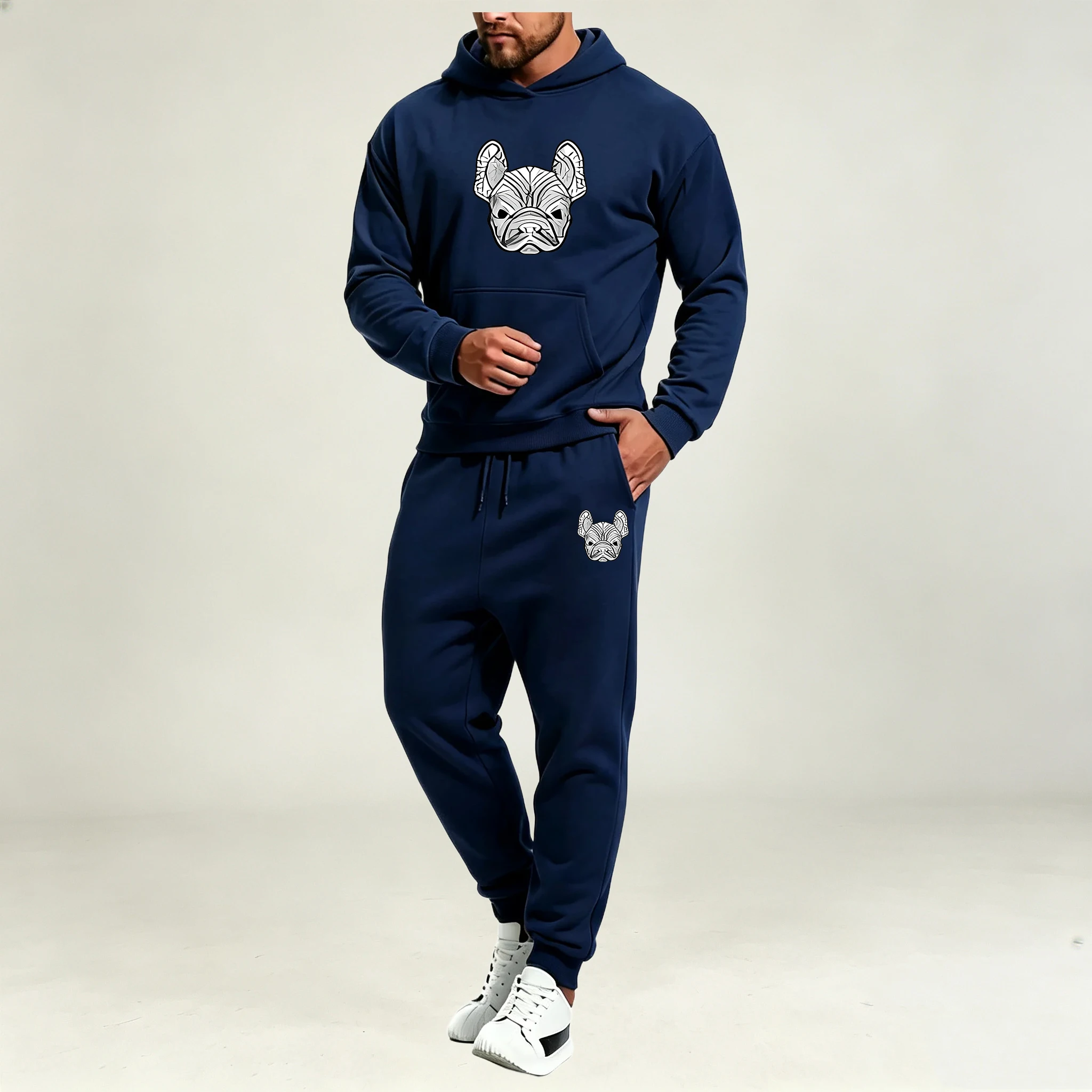 メンズ服 パーカー プルオーバー セットアップ 2ピース 秋 - Warm Winter Clothing のレビューと価格