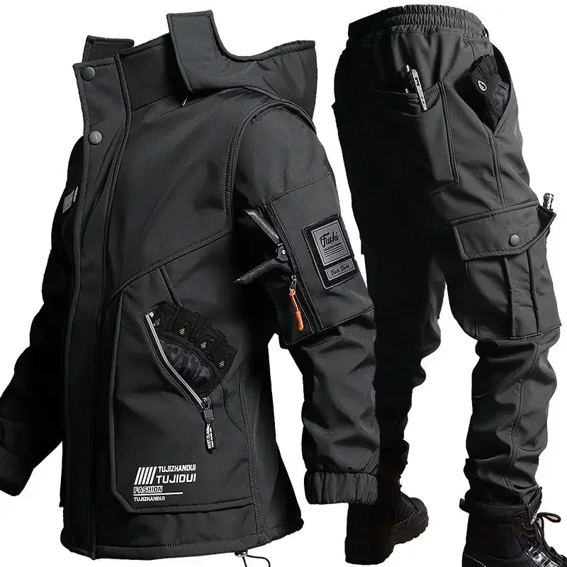 ハイキングジャケットユニフォーム ウール作業服 冬用メンズ防 - Warm Winter Clothing のレビューと価格