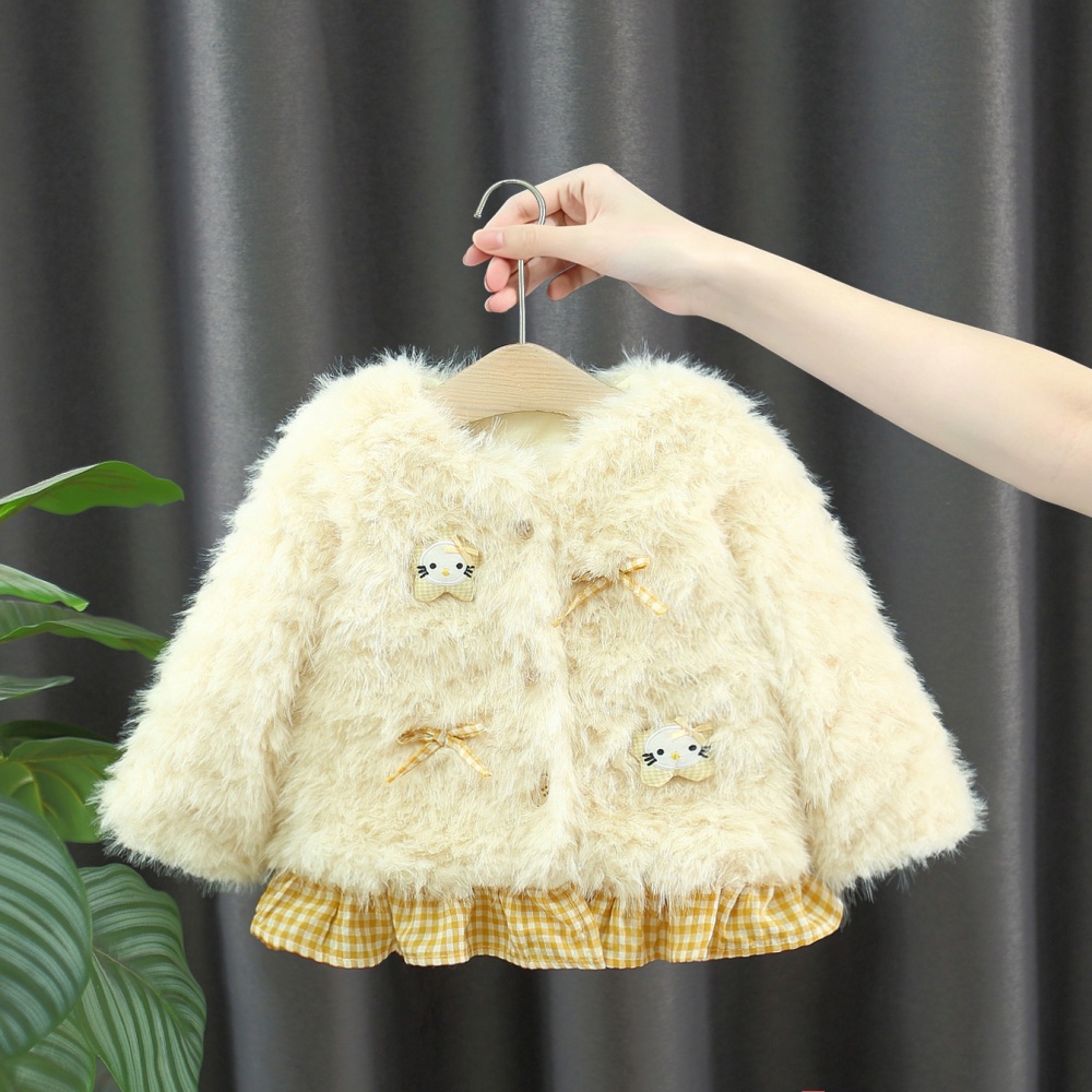 ベビーガール用コート、秋・冬用、コットン素材、リボン付き、チ - Winter Clothing For Babies のレビューと価格