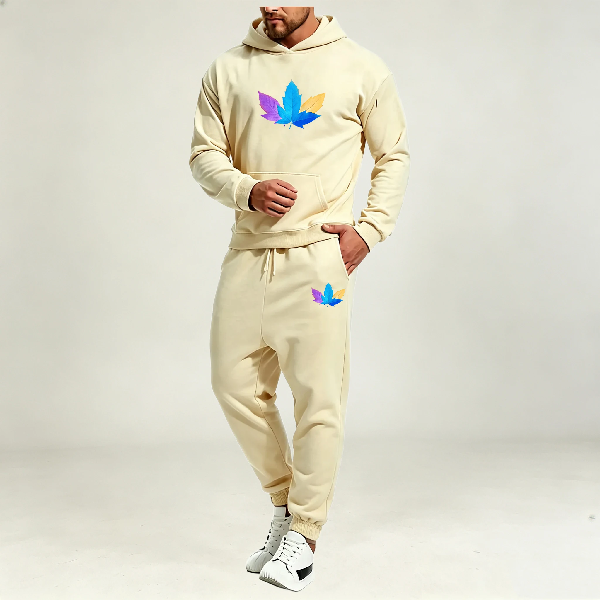 メンズウェア、上下セット、2点セット、秋・冬用、カジュアル、 - Warm Winter Clothing のレビューと価格