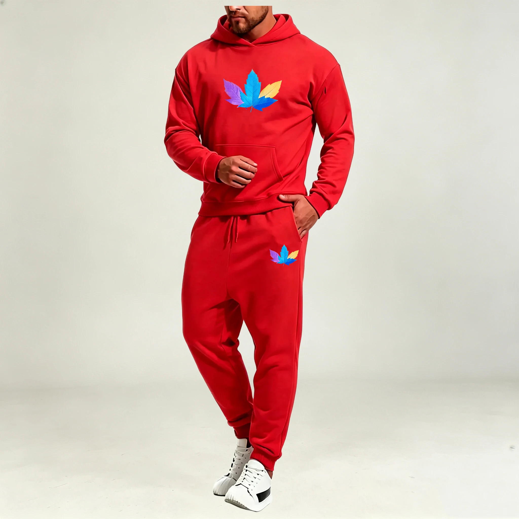 メンズウェア、上下セット、2点セット、秋・冬用、カジュアル、 - Warm Winter Clothing のレビューと価格