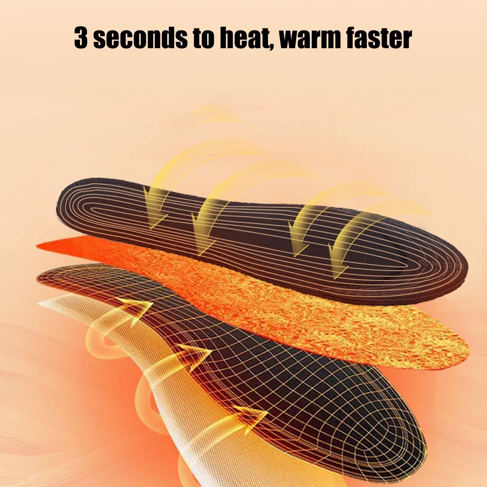 USB加熱インソール カット可能 サーマルシューズインサート - Heated Insole Rechargeable のレビューと価格