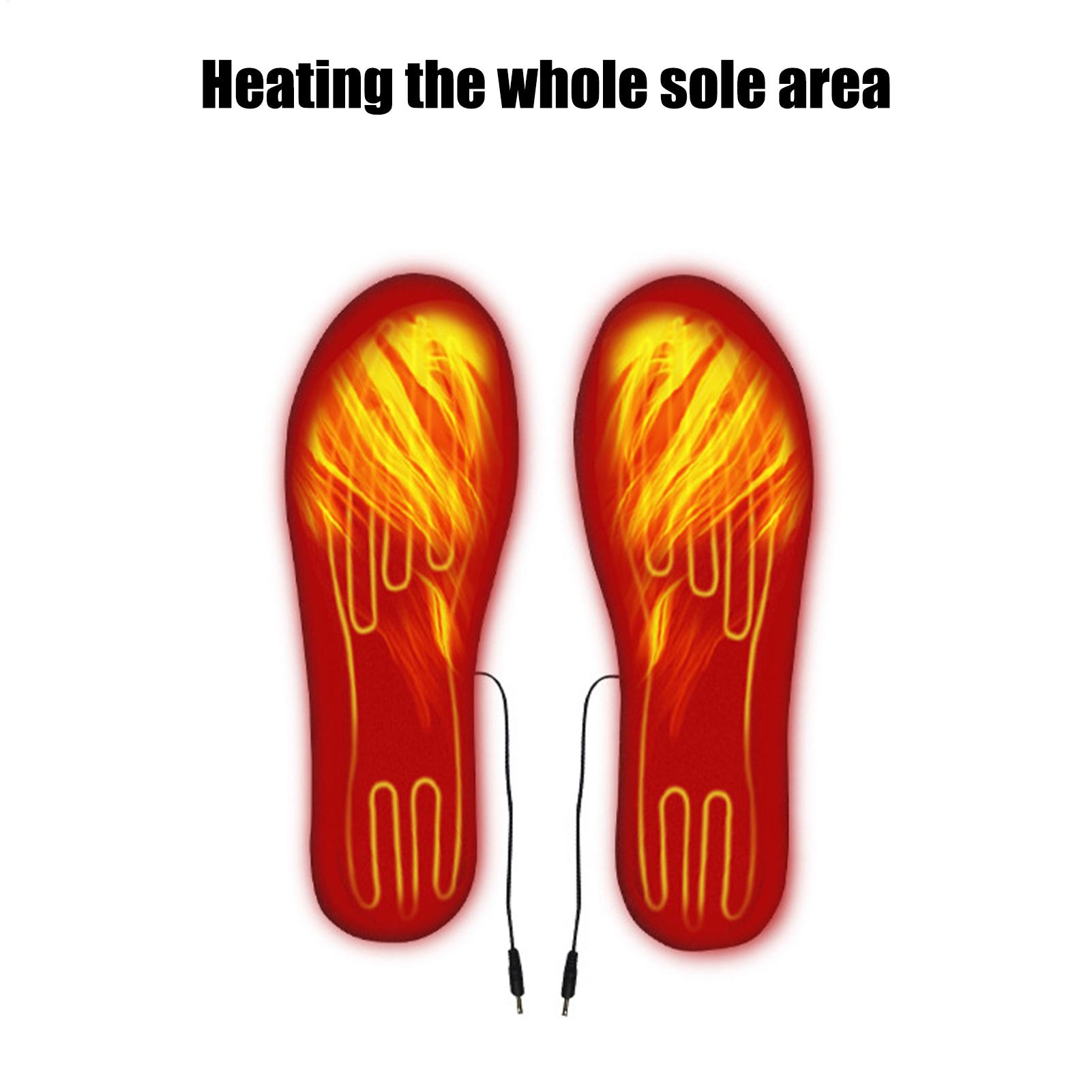 USB加熱インソール カット可能 サーマルシューズインサート - Heated Insole Rechargeable のレビューと価格
