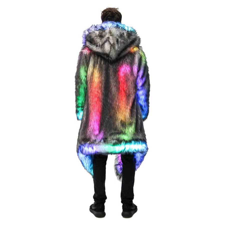 フェイクファーコート男性フード付きアウター快適な厚い冬暖かい - Winter Clothing Uae のレビューと価格