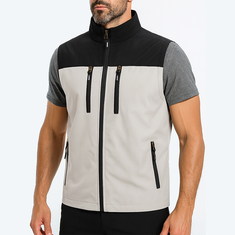 メンズ軽量ソフトシェルベスト ジッパーポケット付き 防風 ノ - Winter Clothing Uae のレビューと価格