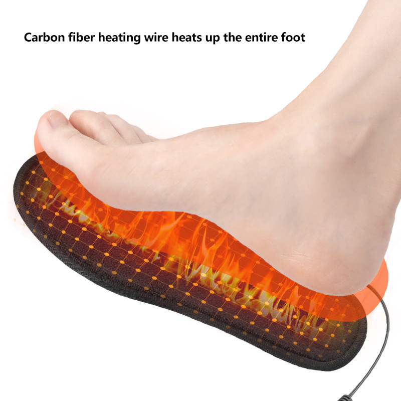 スキーやハイキング用のUSB加熱靴インソール、電気加熱靴パッ - Heated Insole Rechargeable のレビューと価格