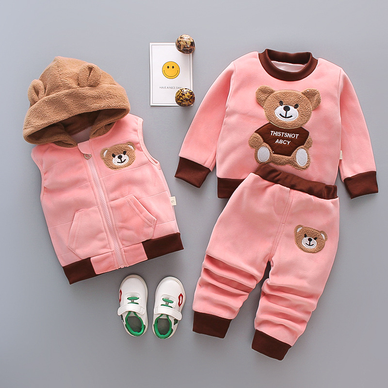 幼児用厚手冬用長袖スーツ漫画柄カジュアルベビー服男の子用両面 - Winter Clothing Activities For Toddlers のレビューと価格