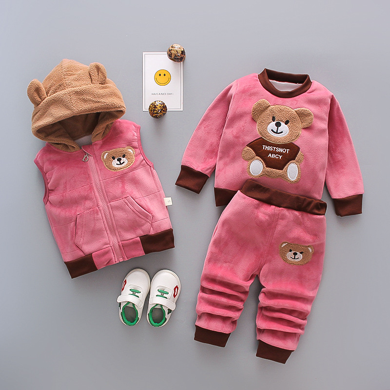 幼児用厚手冬用長袖スーツ漫画柄カジュアルベビー服男の子用両面 - Winter Clothing Activities For Toddlers のレビューと価格