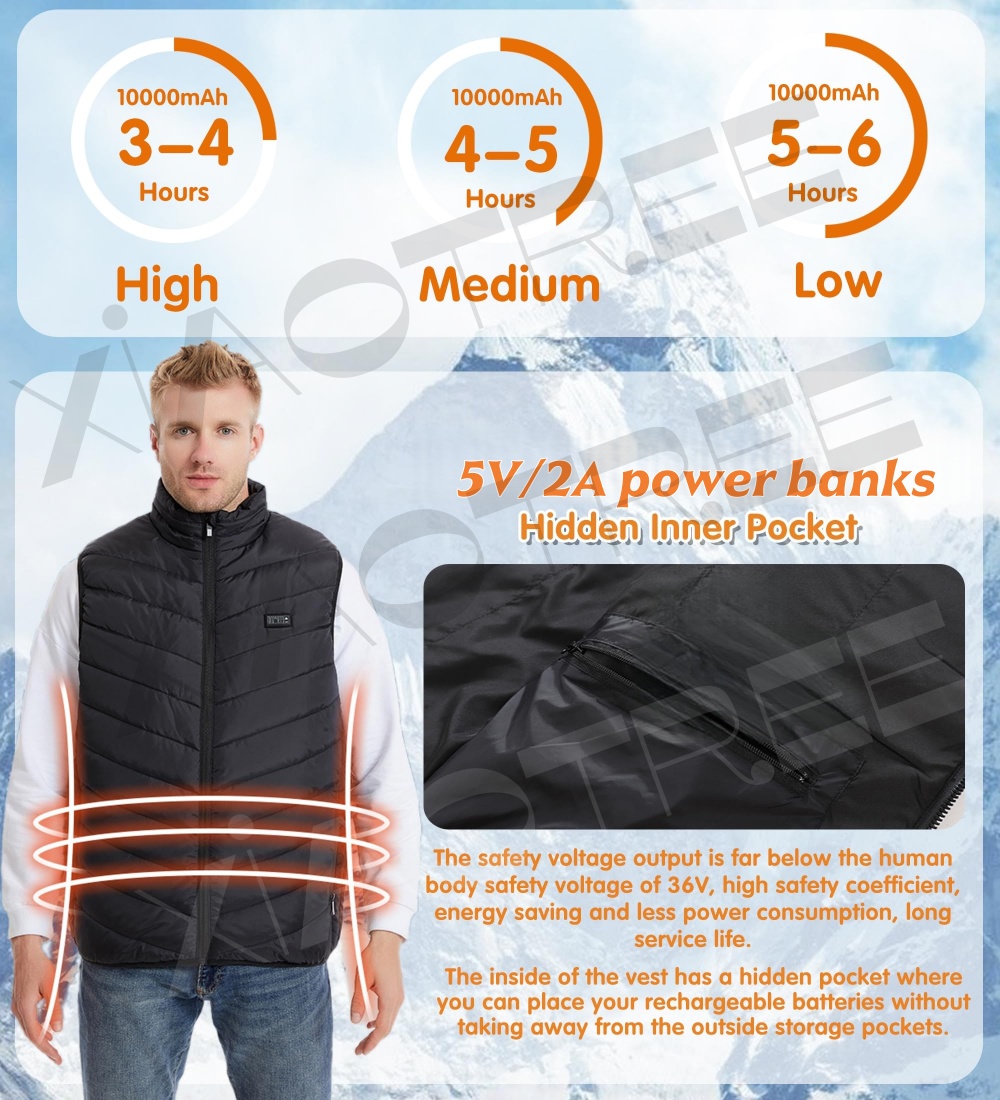28/9エリア加熱ベスト メンズ レディース 電熱ジャケット - Winter Clothing Uae のレビューと価格