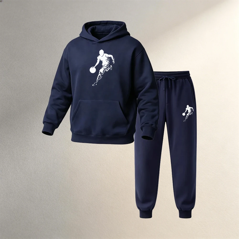 メンズ服 プルオーバーフーディセット 2ピース 秋冬 スポー - Warm Winter Clothing のレビューと価格