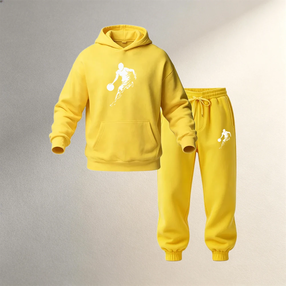メンズ服 プルオーバーフーディセット 2ピース 秋冬 スポー - Warm Winter Clothing のレビューと価格
