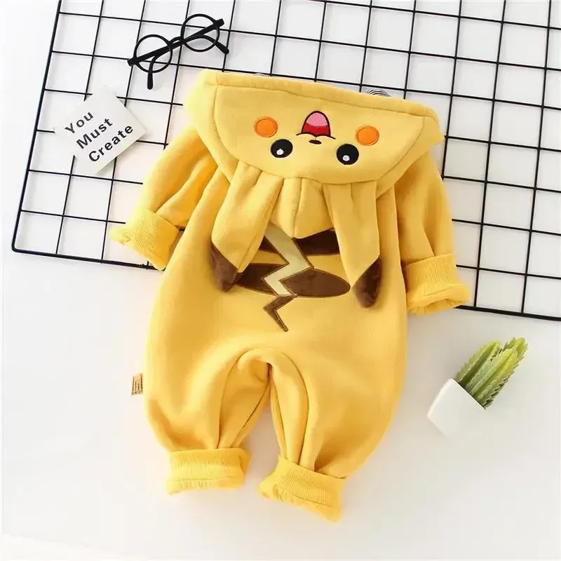 漫画ポケットモンスターベビーパジャマ新生児かわいい冬長袖子供 - Winter Clothing For Babies のレビューと価格