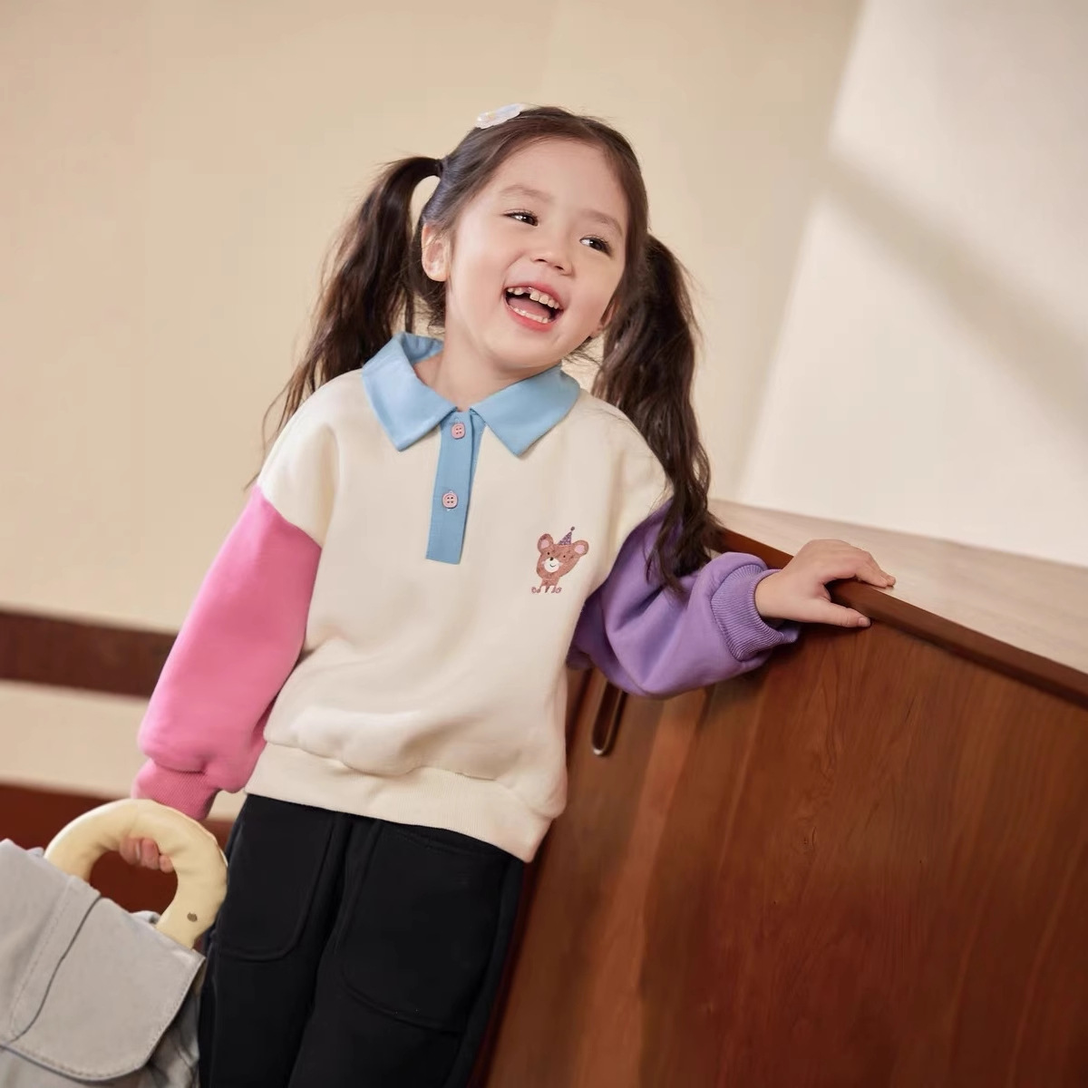 クリーム色のホームウェア、ベビーポロカラーフーディー、レディ - Winter Clothing For Babies のレビューと価格
