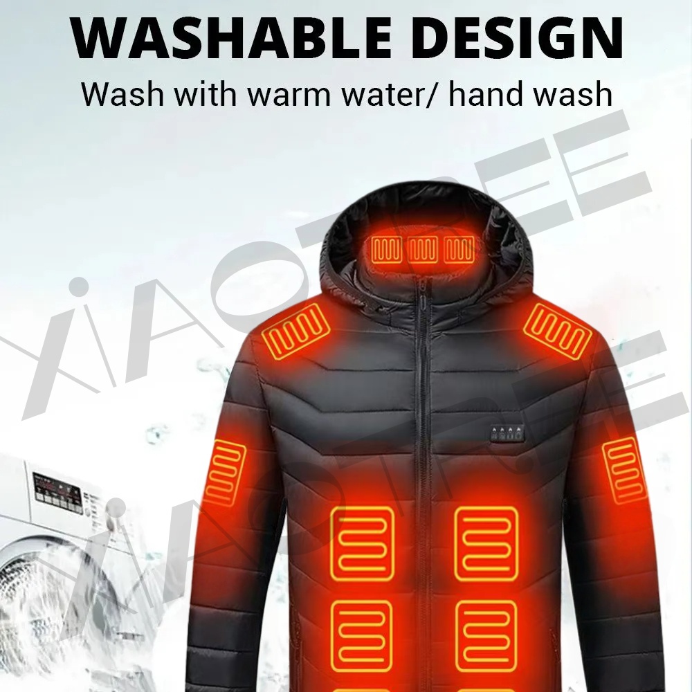 28 エリア男性女性用加熱ジャケット冬 USB 加熱ジャケッ - Winter Clothing Uae のレビューと価格