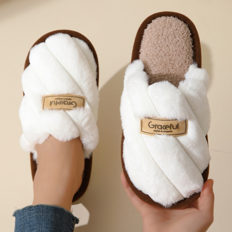 2026年冬用暖かいプラッシュ素材の女性用ソフトスリッパ、男 - Winter Clothing Material のレビューと価格