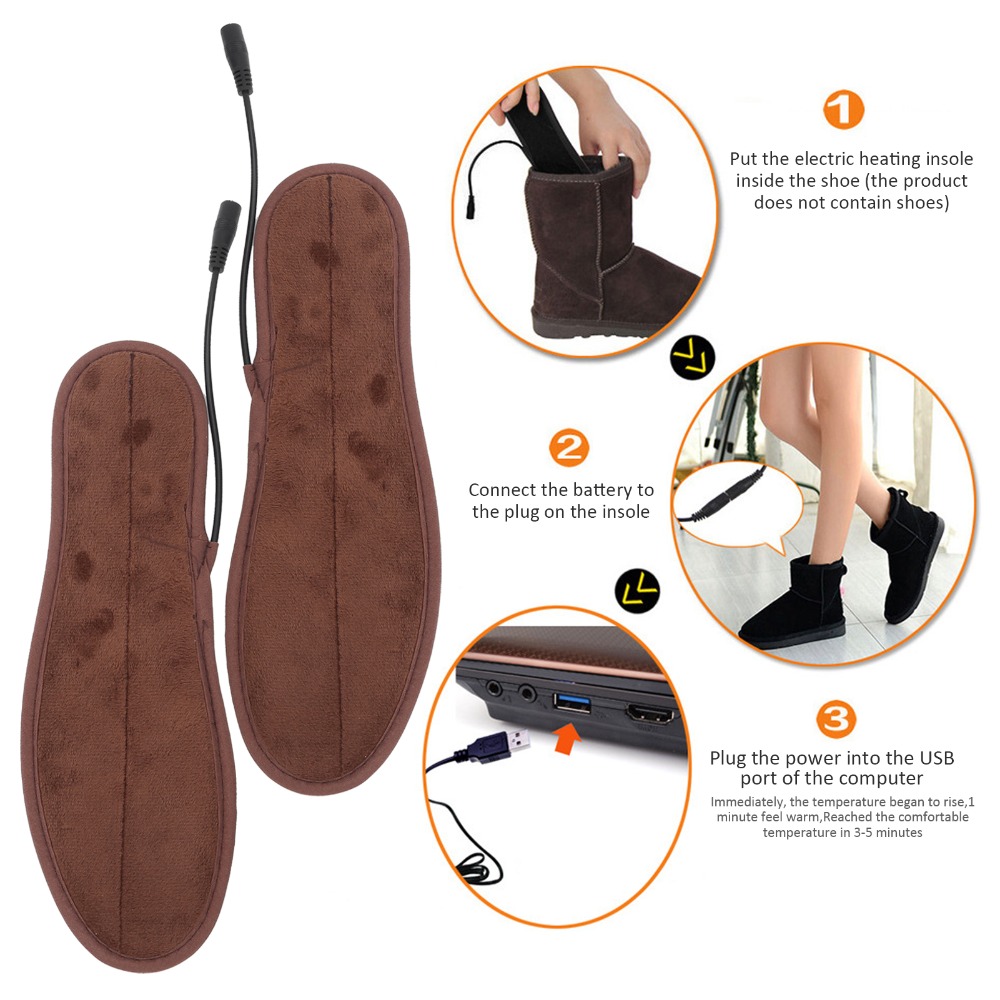 1 ペア急速加熱防水加熱インソール洗える 37-38 充電式 - Heated Insole Rechargeable のレビューと価格