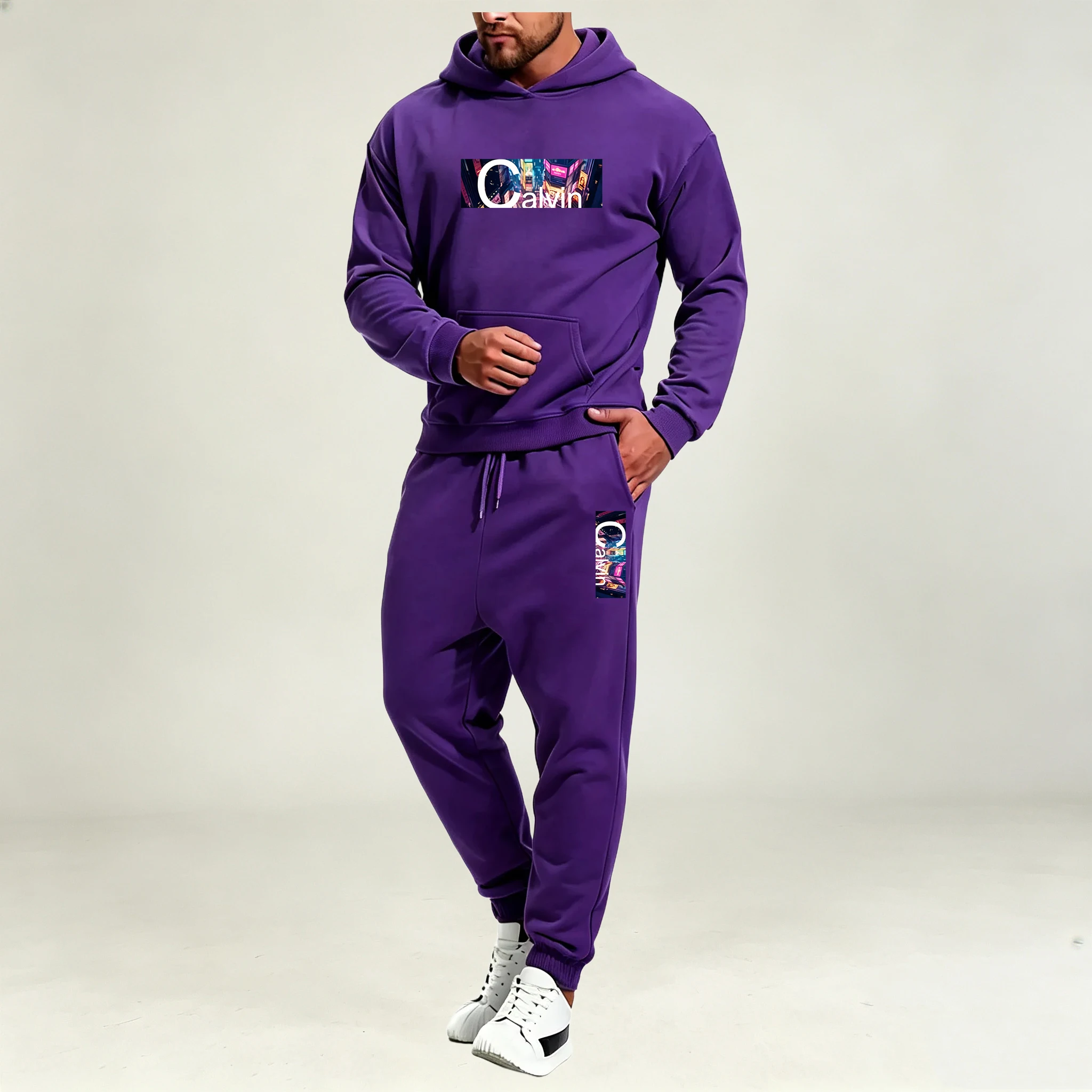 メンズ服 2ピースセット パーカー 秋冬 スポーツ カジュア - Warm Winter Clothing のレビューと価格