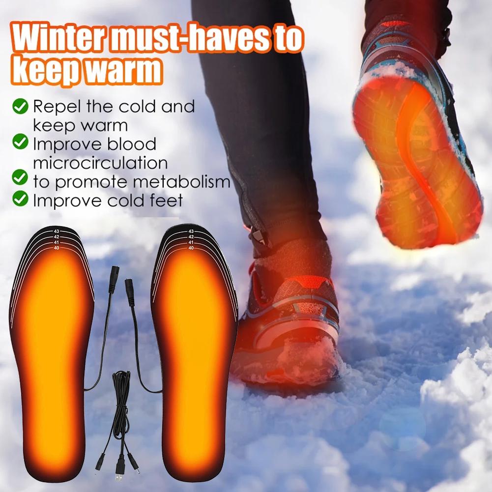 USB 充電式加熱インソールサイズユニセックス 35-46  - Heated Insole Rechargeable のレビューと価格