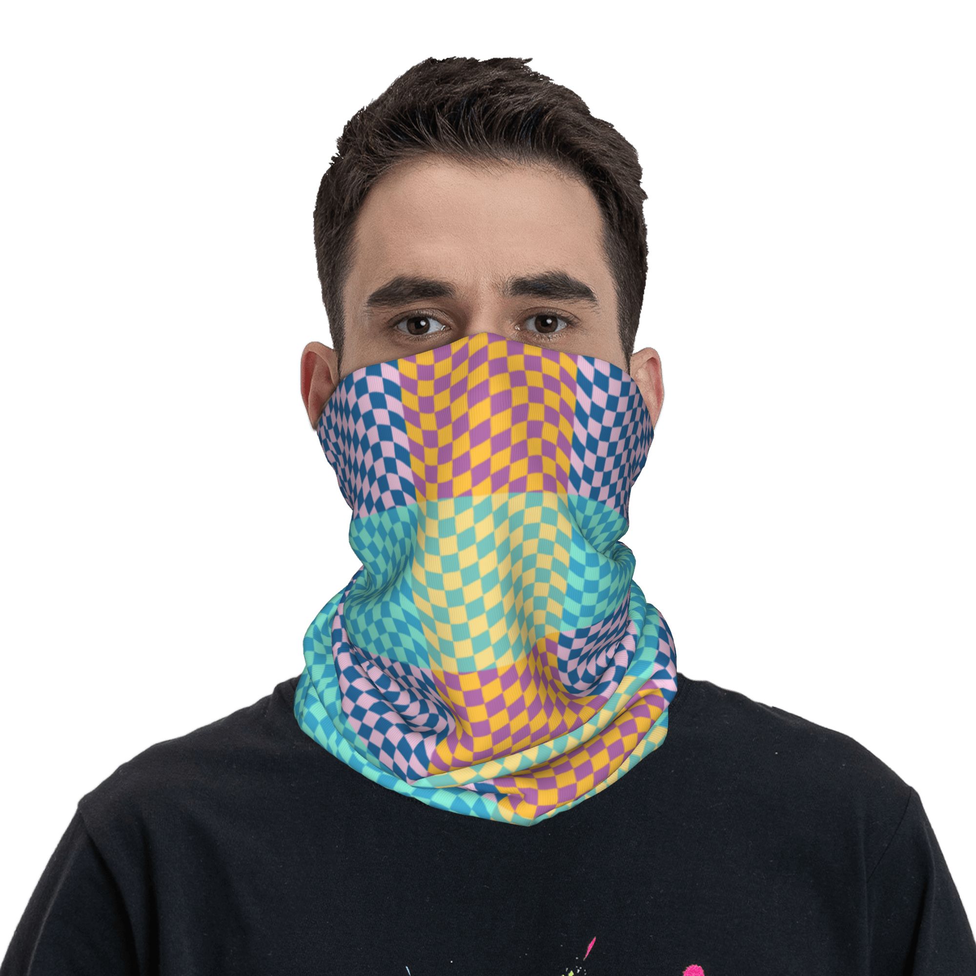 カスタムカラーチェック柄バンダナネックゲイター防風フェイスス - Wool Balaclava Knit のレビューと価格