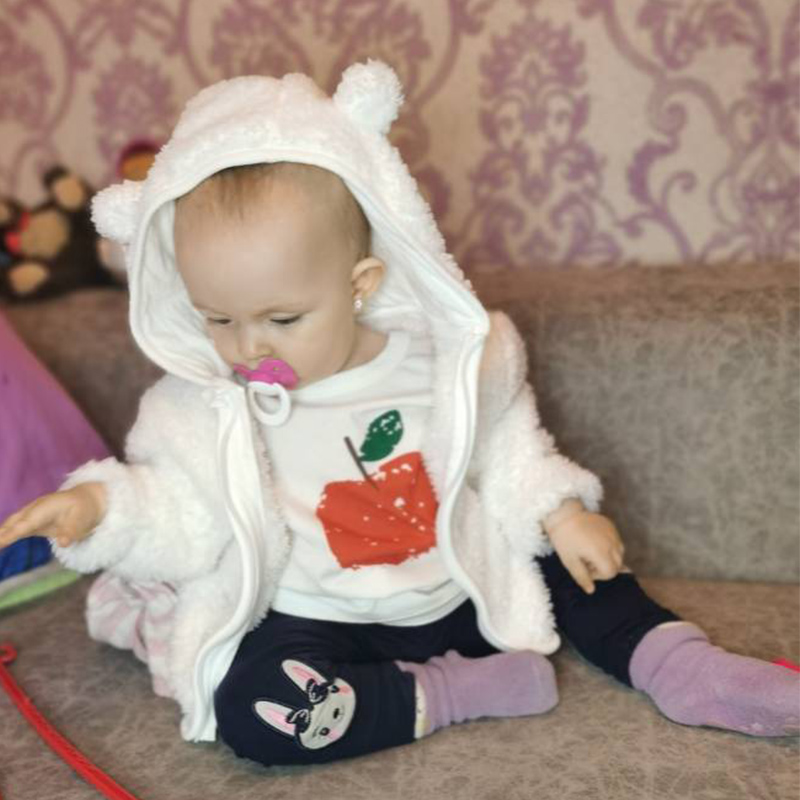 子供のフランネルフード付きジャケット,小さな女の子の服,幼児 - Winter Clothing Activities For Toddlers のレビューと価格