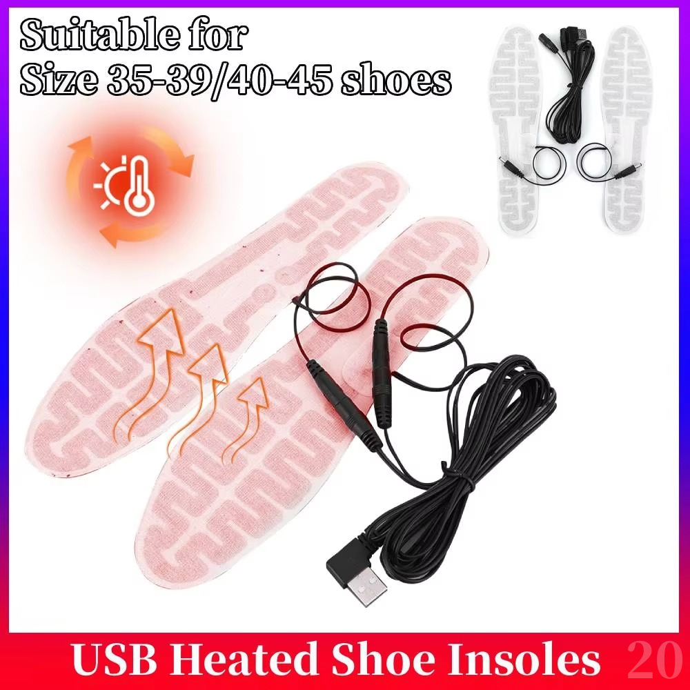 USB加熱式靴インソールフットウォーマーフィルム10W電気足 - Heated Insole Rechargeable のレビューと価格
