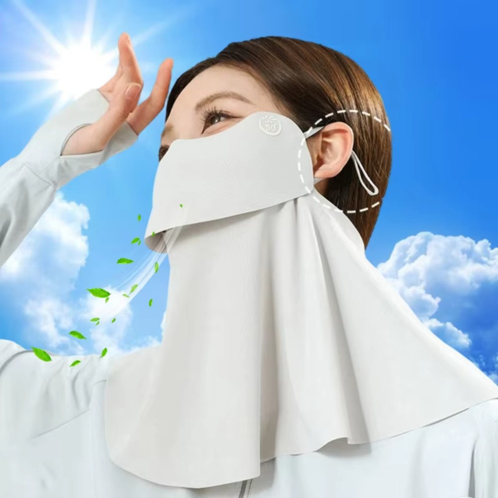 夏用アイスシルク日焼け止めマスク 女性用 UPF50+ 抗紫 - Wool Balaclava Knit のレビューと価格