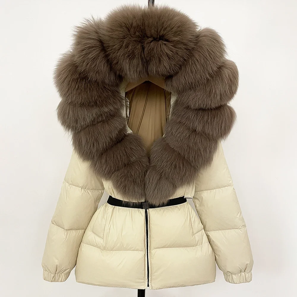 OFTBUYリアルファーコート冬服パファージャケット女性用フ - Winter Clothing Store のレビューと価格
