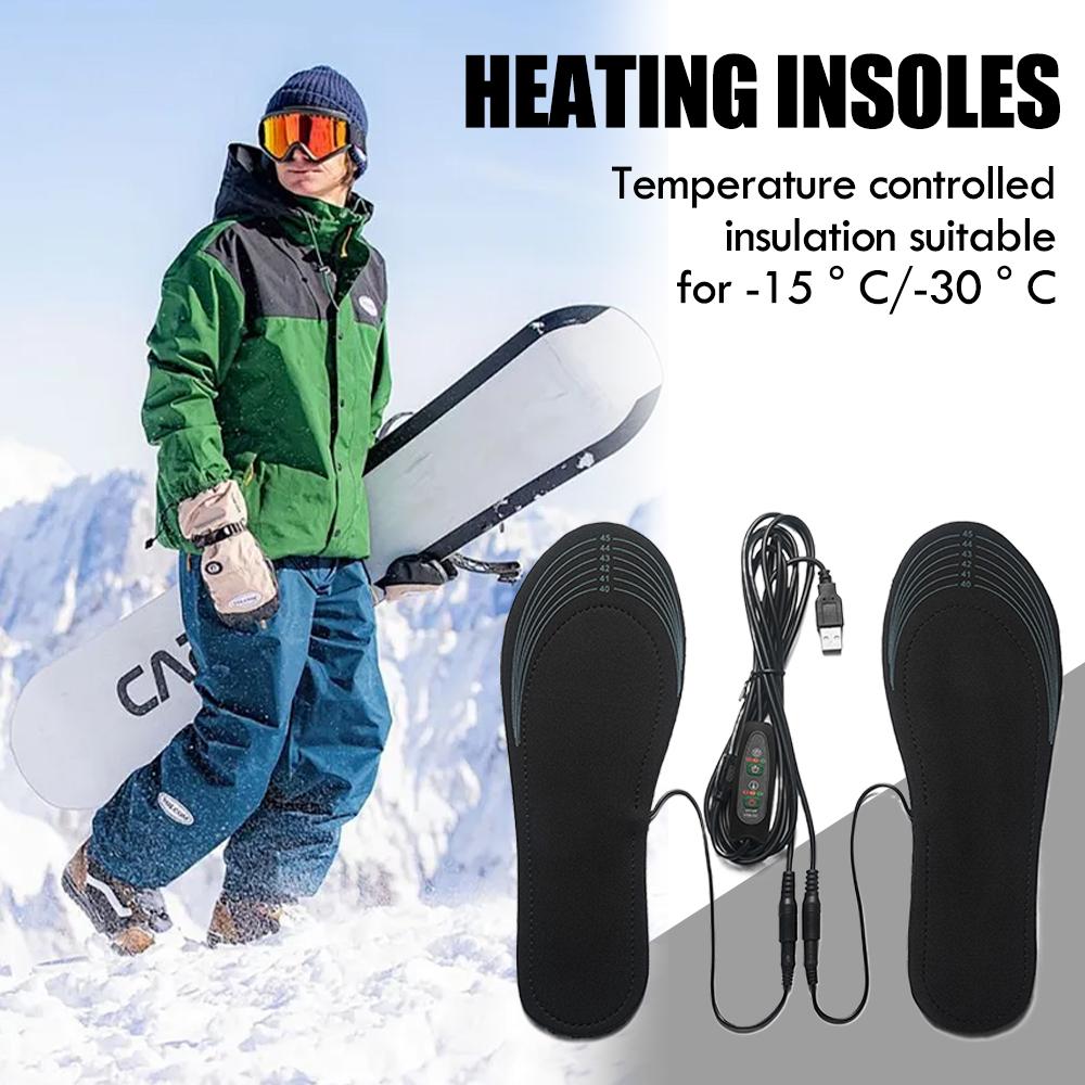 加熱インソール、USB充電式フットウォーマーインソール、冬用 - Heated Insole Rechargeable のレビューと価格