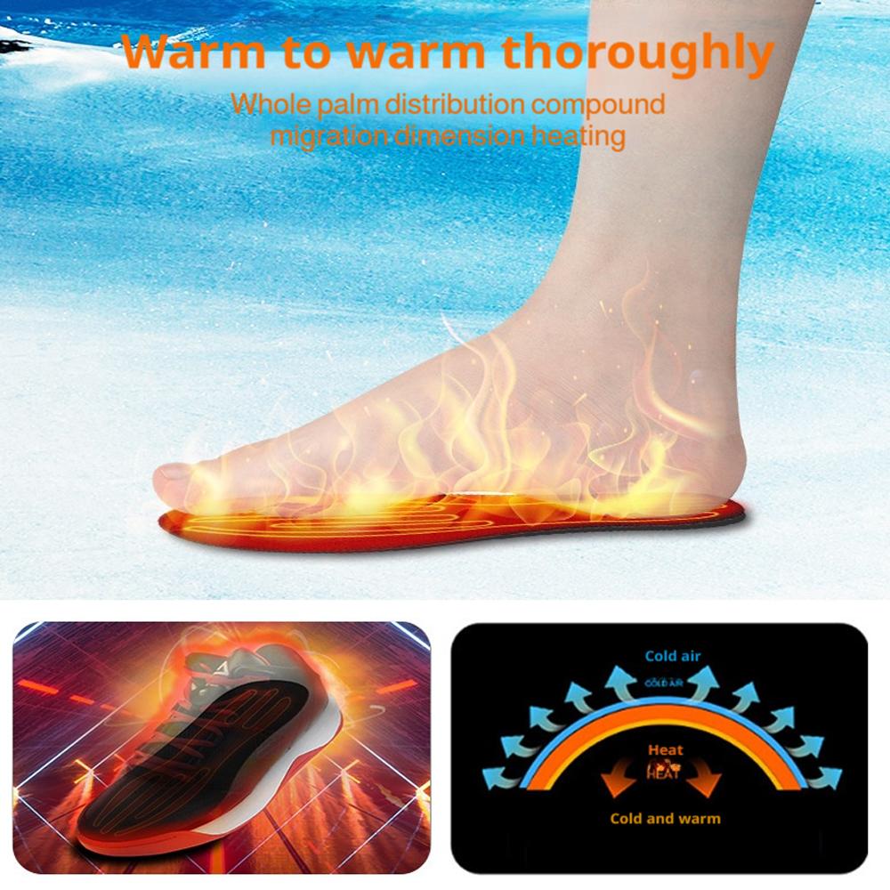 加熱インソール、USB充電式フットウォーマーインソール、冬用 - Heated Insole Rechargeable のレビューと価格