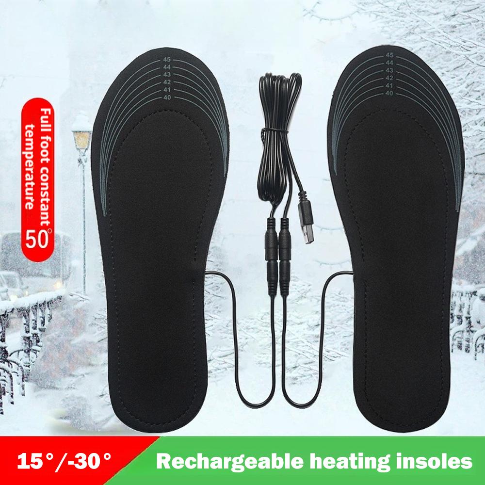 加熱インソール、USB充電式フットウォーマーインソール、冬用 - Heated Insole Rechargeable のレビューと価格