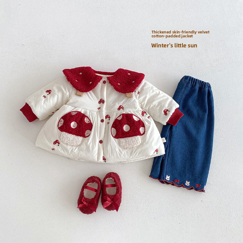 女の子の西洋風新年服 2025年新作 冬用 1歳児ドレス 誕 - Winter Clothing For Babies のレビューと価格