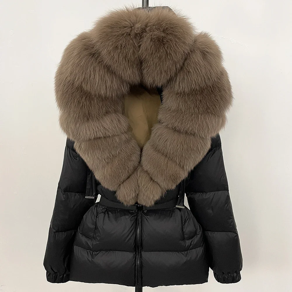 90%ホワイトダックダウンコート ファッションフード付きリア - Winter Clothing Store のレビューと価格