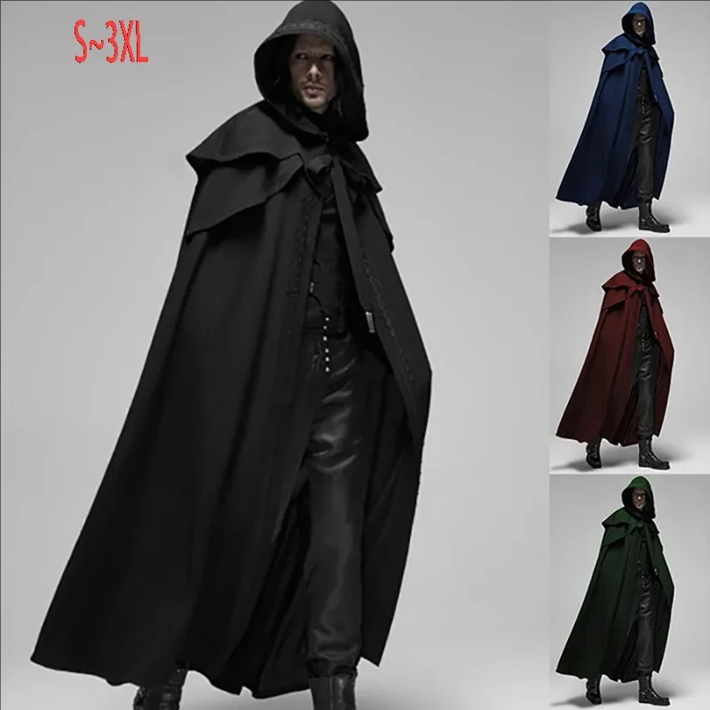男性モンクコスプレ衣装 中世ヴィンテージゴシック フード付き - Winter Clothing Uae のレビューと価格