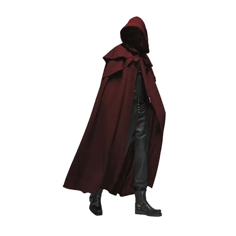 男性モンクコスプレ衣装 中世ヴィンテージゴシック フード付き - Winter Clothing Uae のレビューと価格